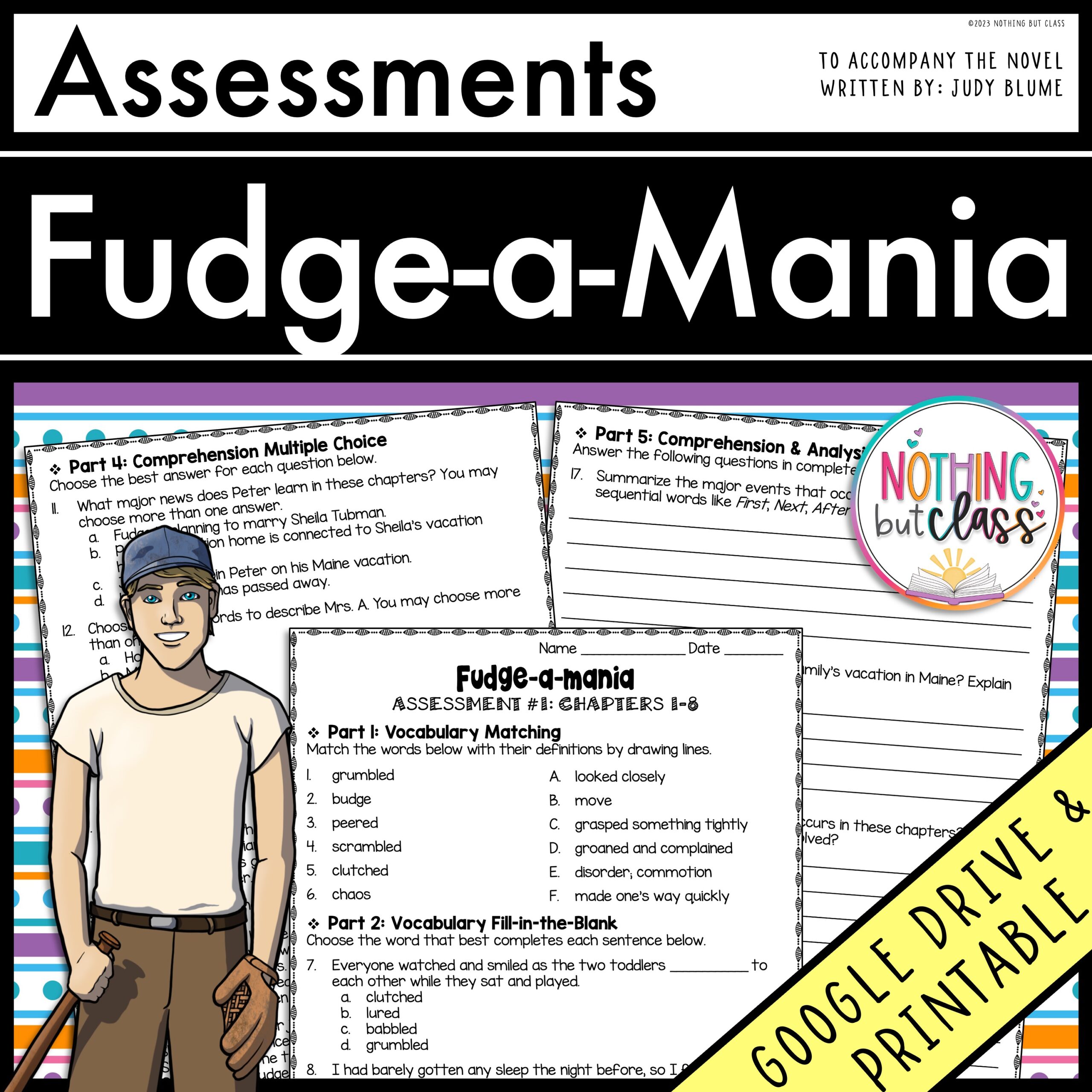 Fudge-a-Mania by Judy Blume - Tests | Quizzes | Assessments
