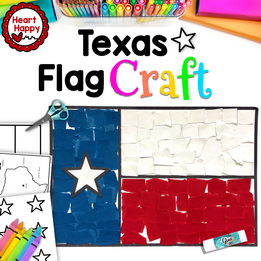 Texas State Flag Craft FREEBIE | Texas State Symbols