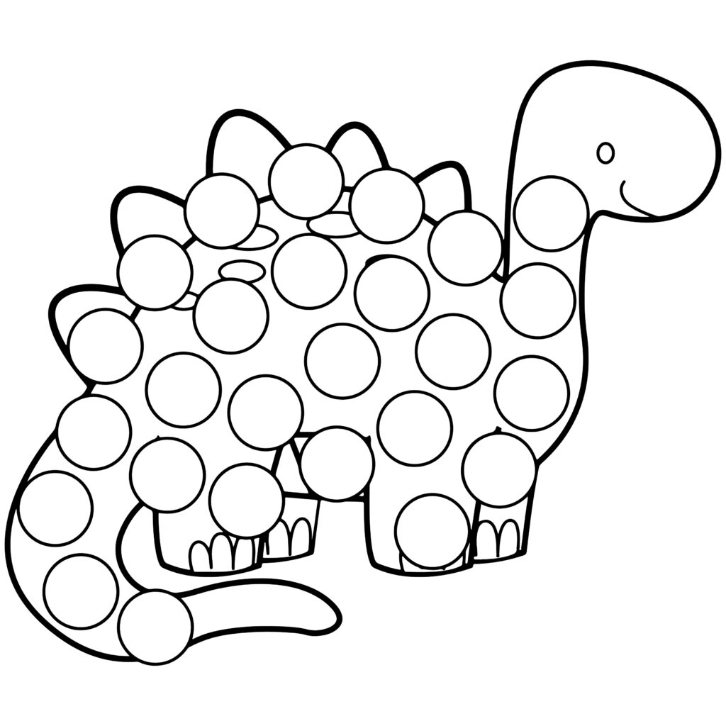 Cute Dinosaur Dot Marker Coloring And Activity Book for Toddlers ...