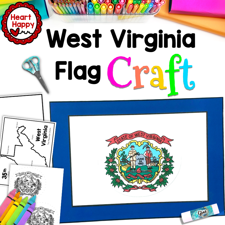 West Virginia State Flag Craft | West Virginia State Symbols
