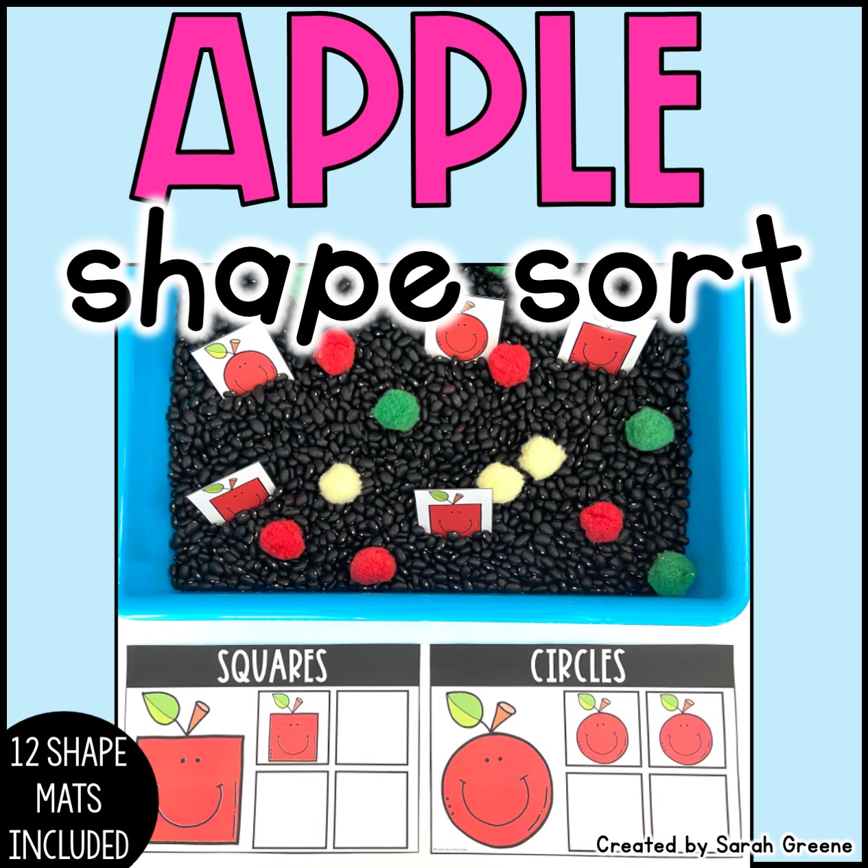 Apple Shape Sort - 2D Shapes