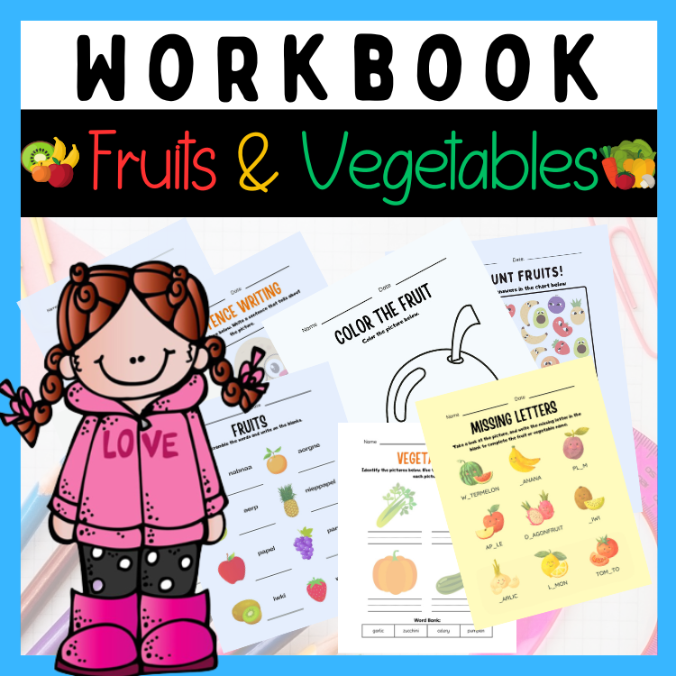 Cultivate Healthy Habits Fruits and Vegetables Workbook