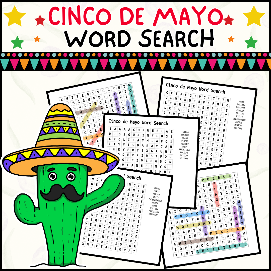Cinco de Mayo Word Search | Printable Puzzle for All Ages