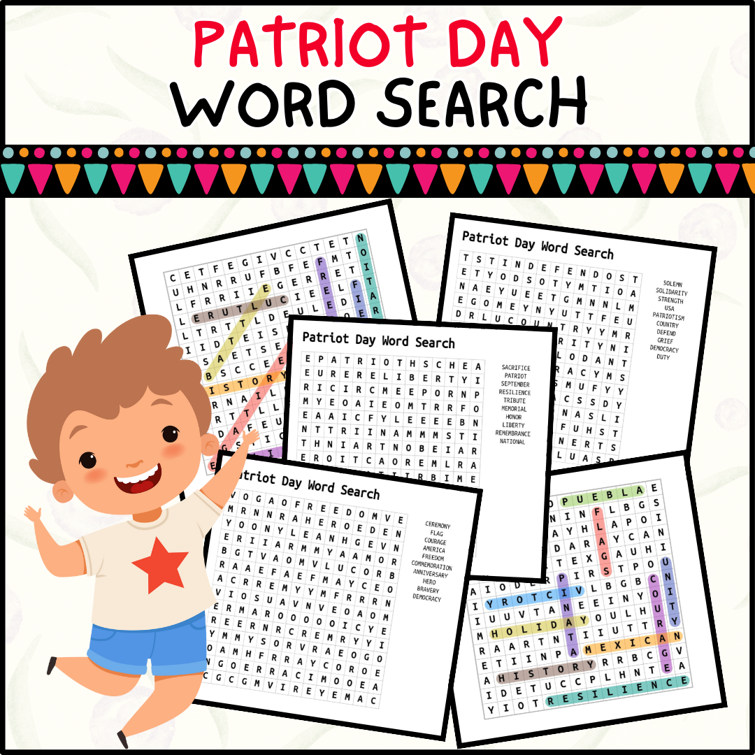 Patriot Day Word Search: Engaging Activity to Honor America's Heroes