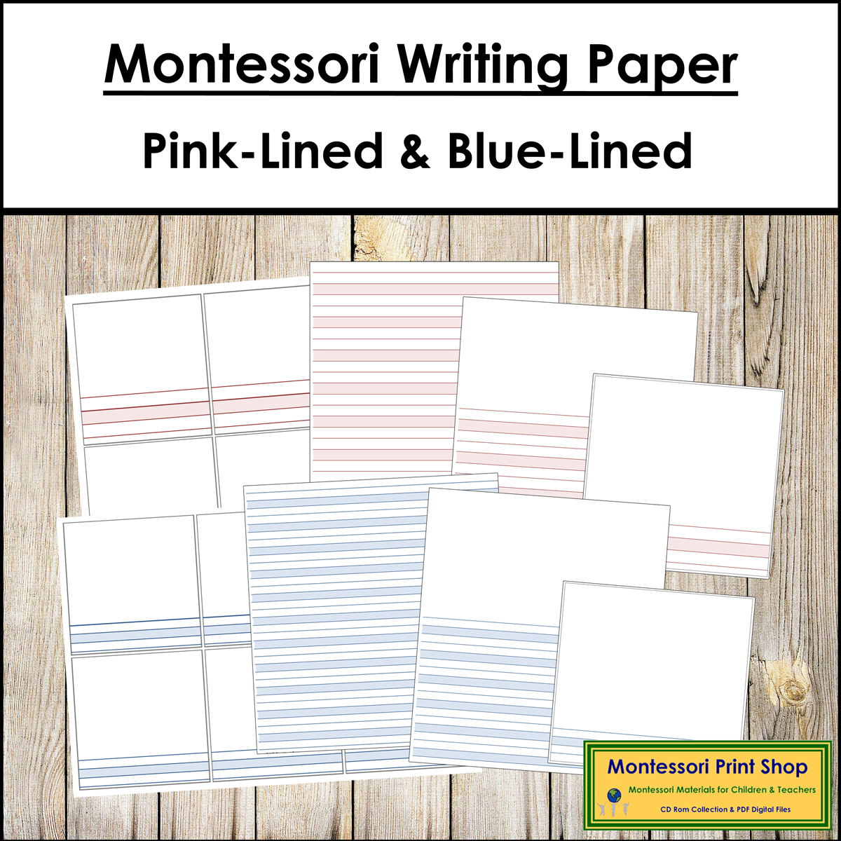 Montessori Writing Paper Bundle