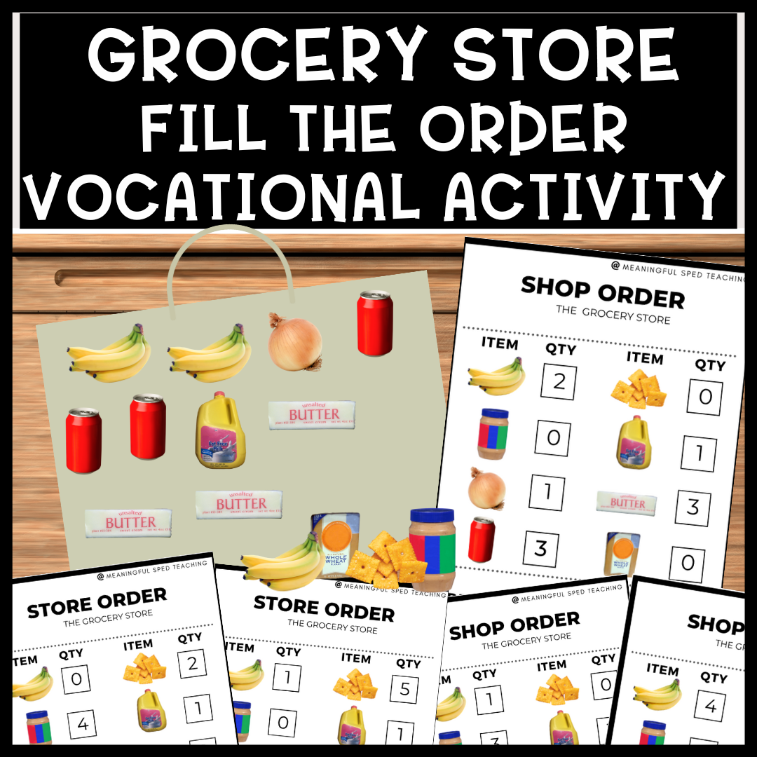 Life Skills Stock the Shelves Activities and Worksheets Movie Theater ...