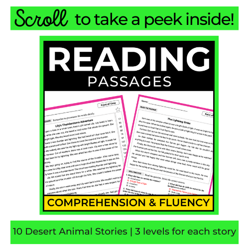 2nd Grade Reading Comprehension and Fluency Passages | Ask & Answer ...