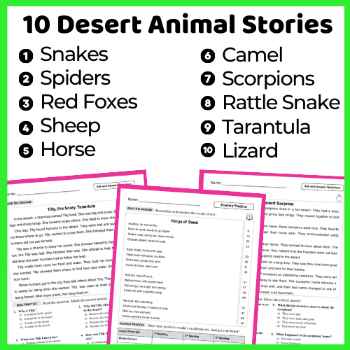 2nd Grade Reading Comprehension and Fluency Passages | Ask & Answer ...