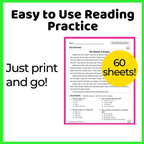 2nd Grade Reading Comprehension and Fluency Passages | Ask & Answer ...