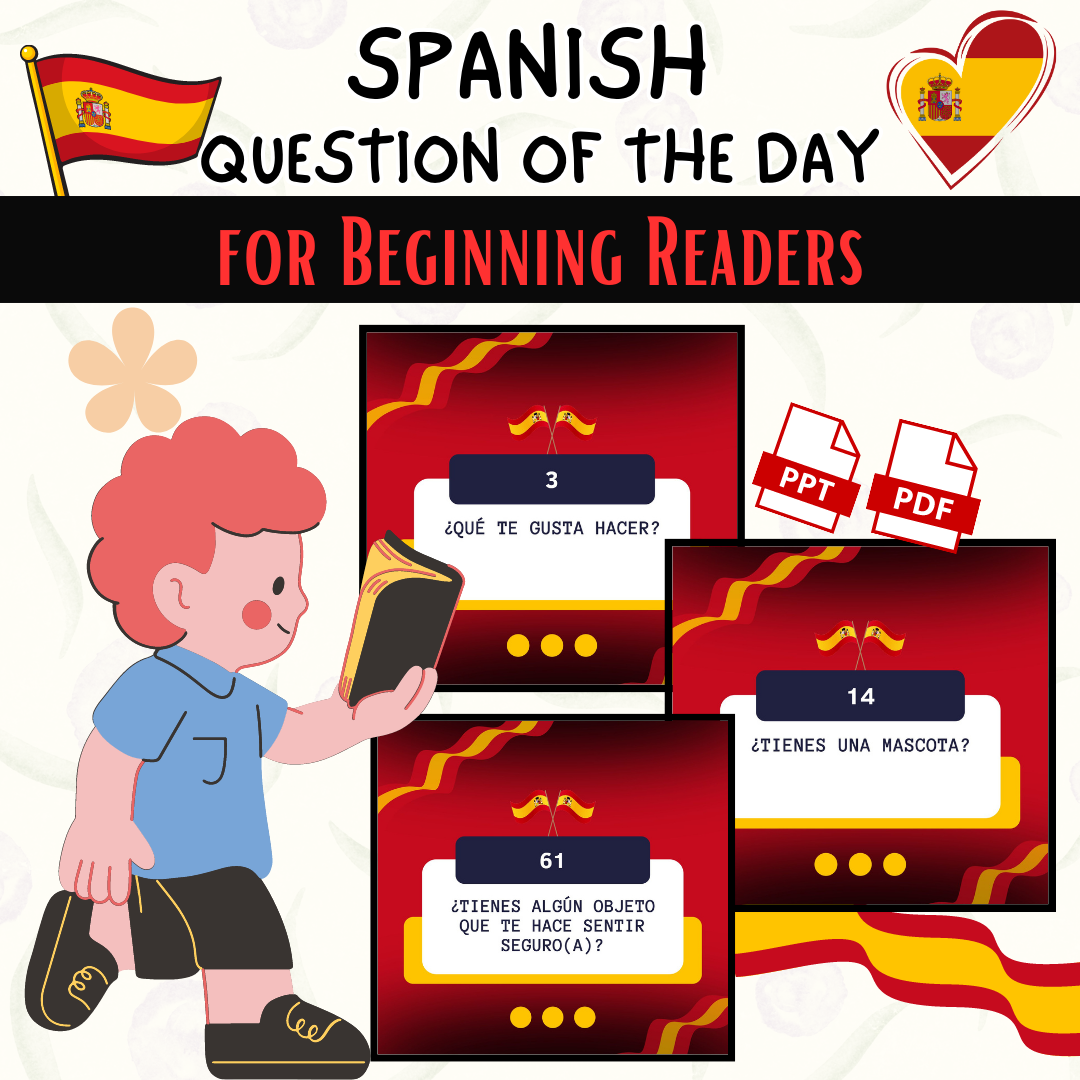 Spanish Question of the Day for Beginning Readers: Language Development