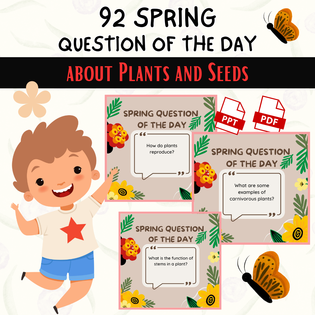 Spring Question of the Day About Plants and Seeds: for Beginning Readers