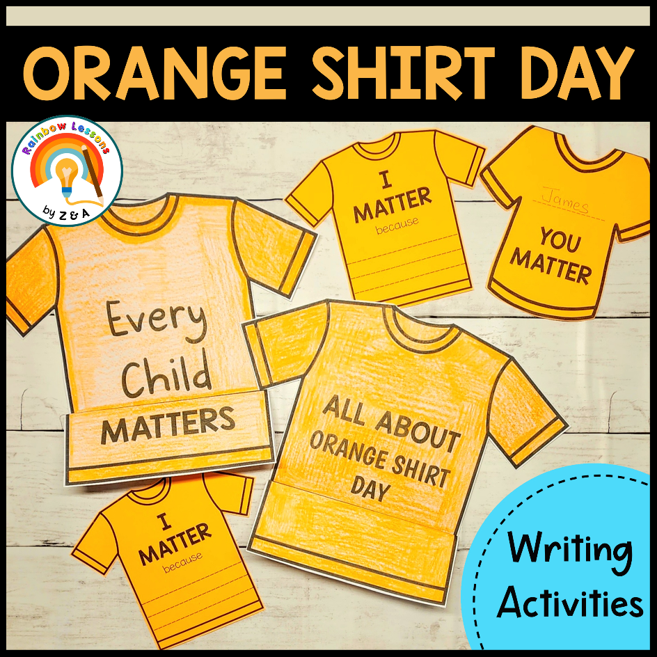 Orange Shirt Day Writing Crafts Orange Shirt Day Activities Kindergarten Art