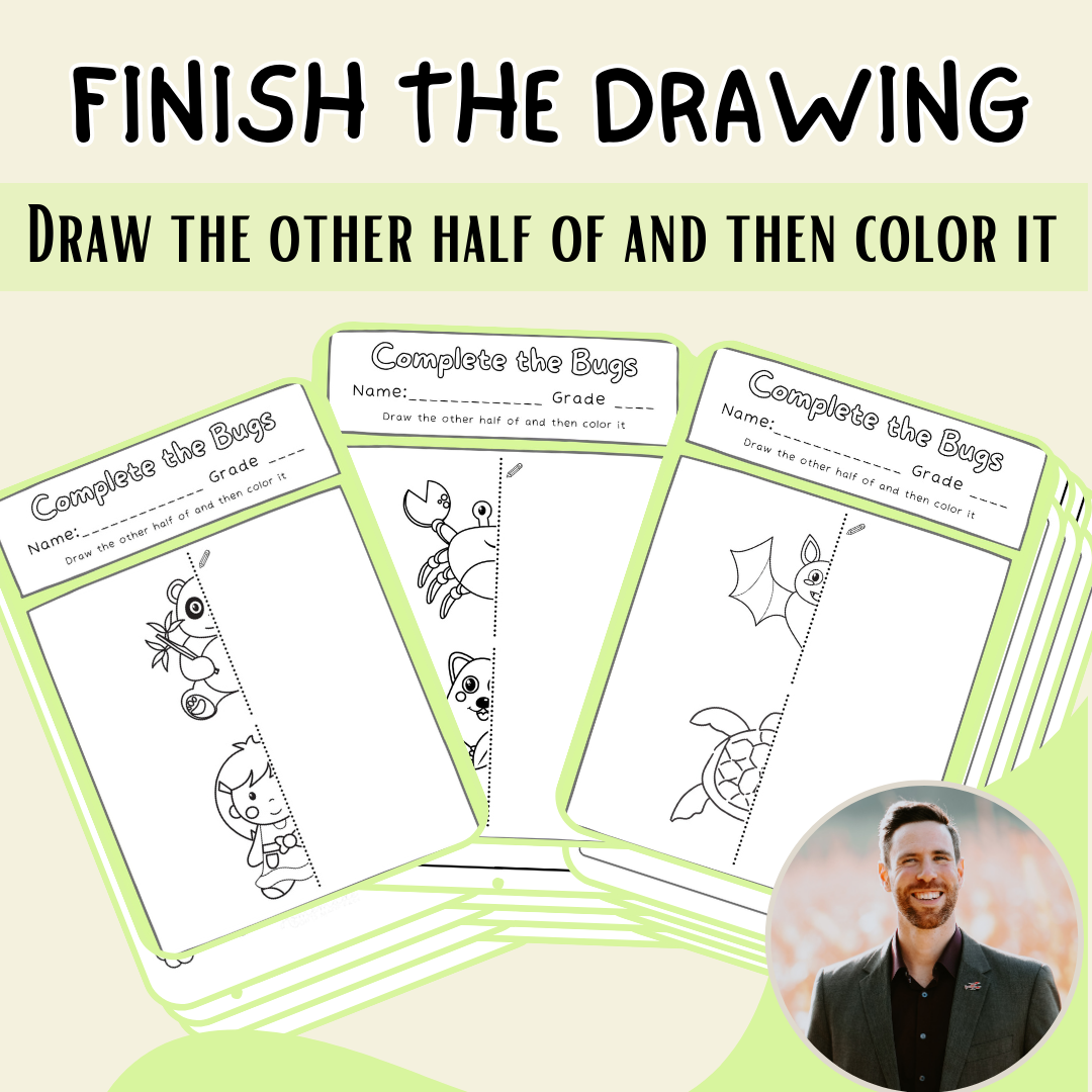 Complete the Drawing, Finish the Drawing | Activity for the Classroom