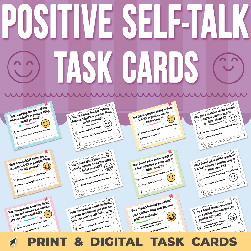 Positive Self-Talk Task Cards