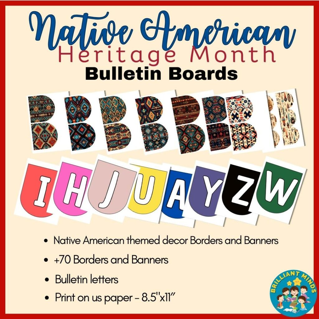 Native American Heritage Month Bulletin Board Kit – Classroom ...