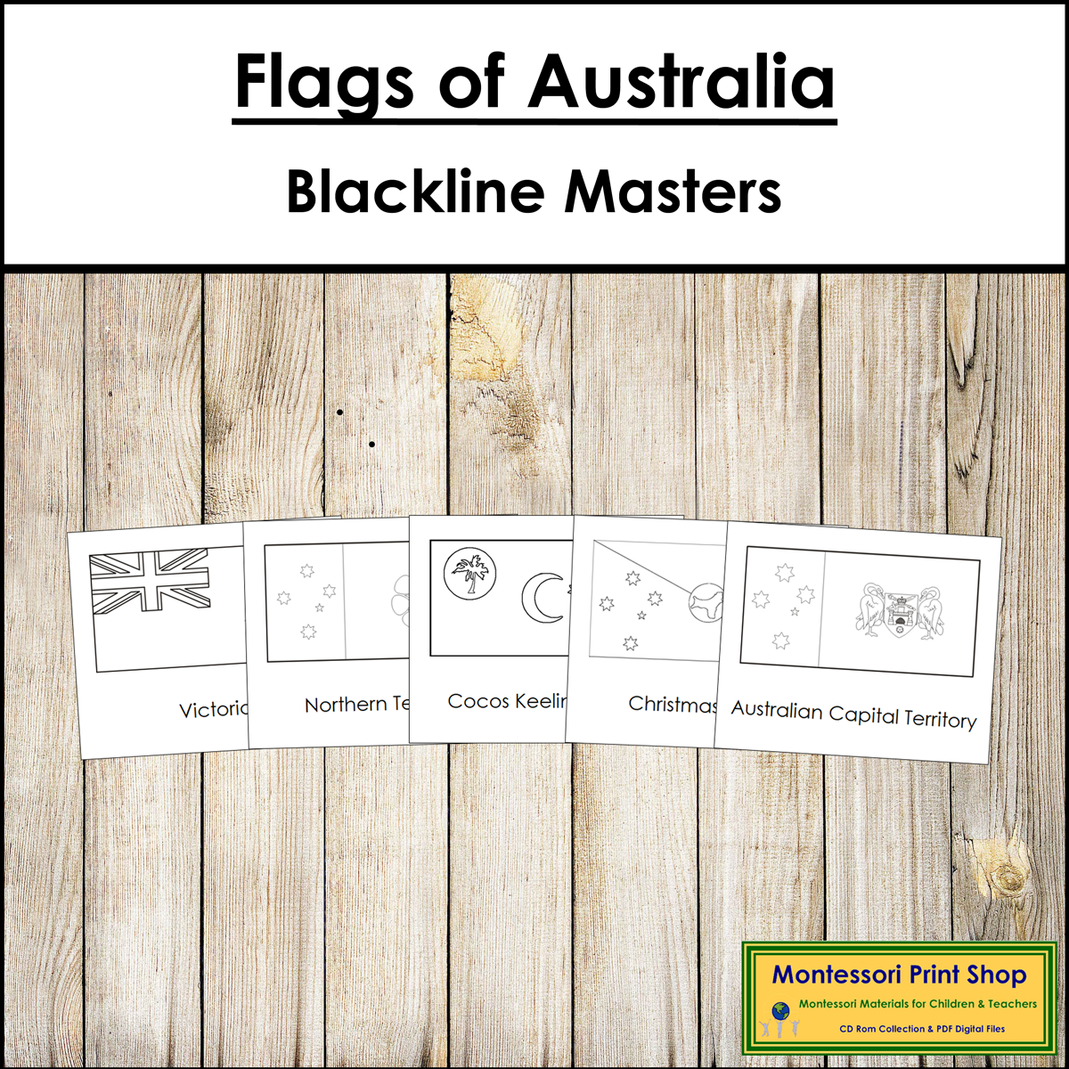 Flags of Australia Blackline Masters - Geography
