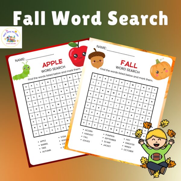 Fall Fun Worksheets BUNDLE / Autumn Activities for Kids / Printable ...