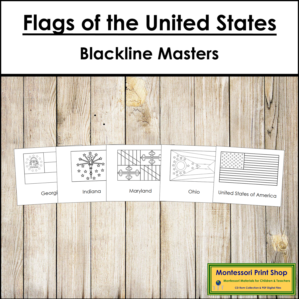 Flags of the United States of America Blackline Masters - Geography