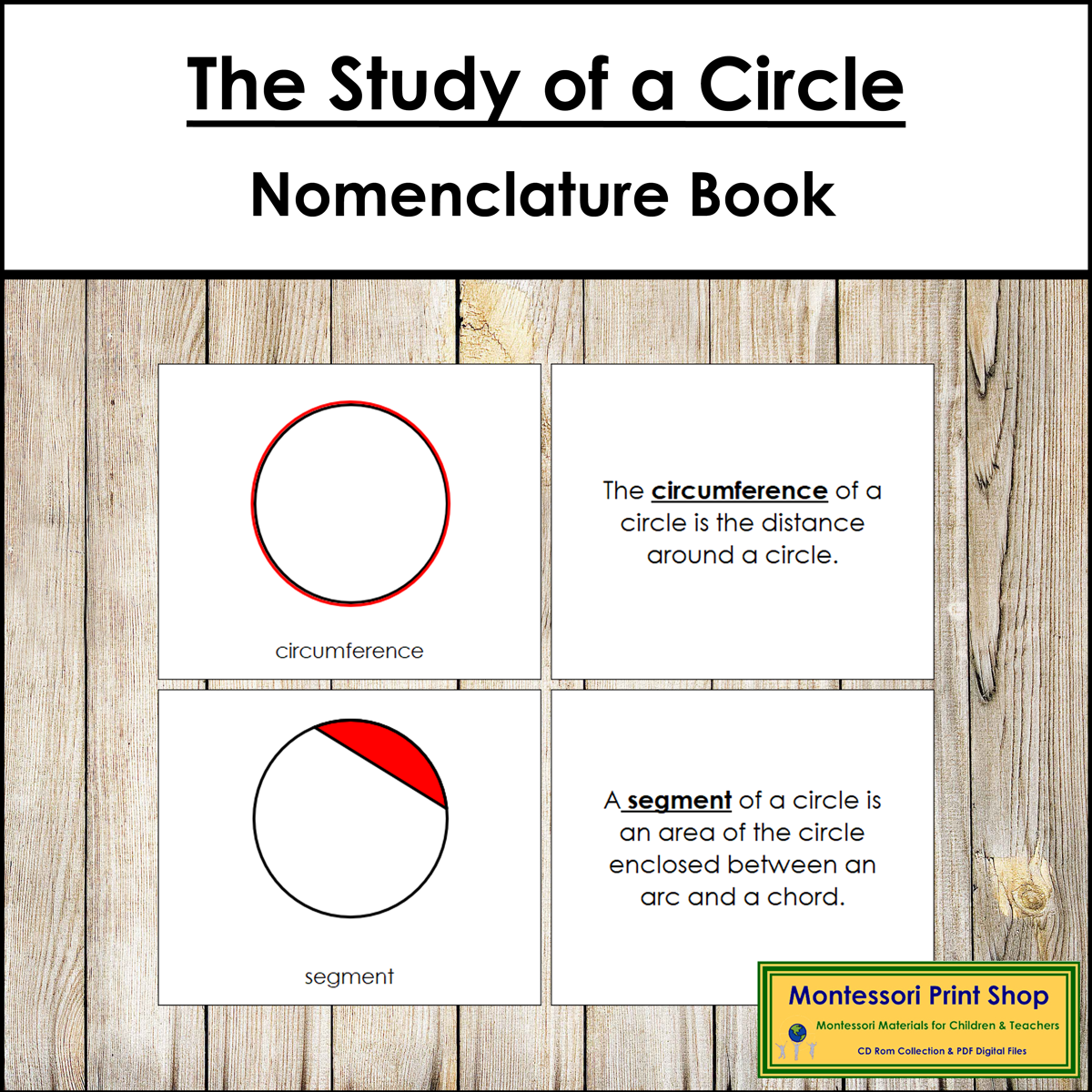 The Study of a Circle Book - Montessori Elementary Geometry