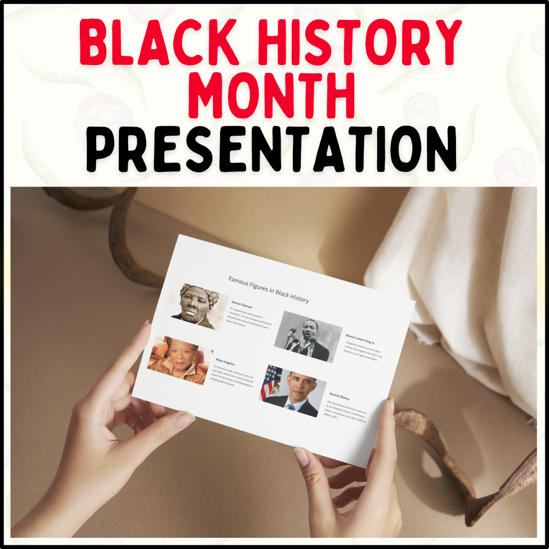 Black History Month presentation rubric PowerPoint For Black Americans