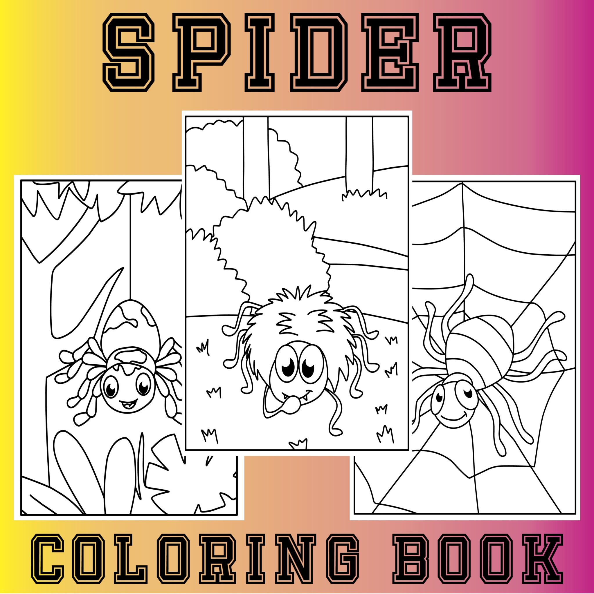 Spider Coloring Pages for Kids : Spider Coloring Book | Made By Teachers