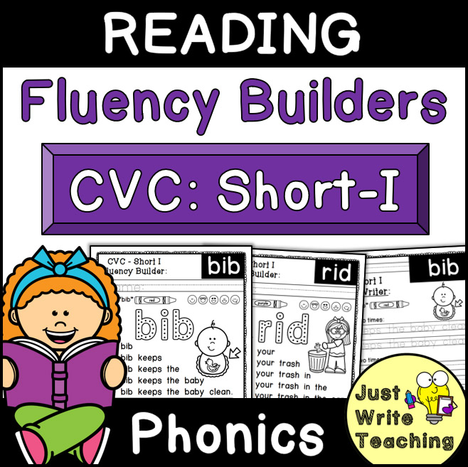 Reading Fluency Builders - CVC Short I