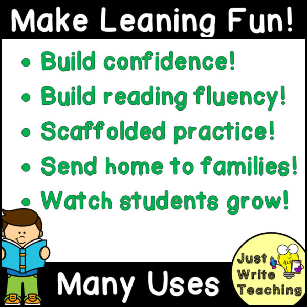 Reading Fluency Builders - CVC Short U - Made By Teachers