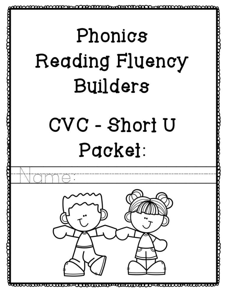 Reading Fluency Builders - CVC Short U - Made By Teachers