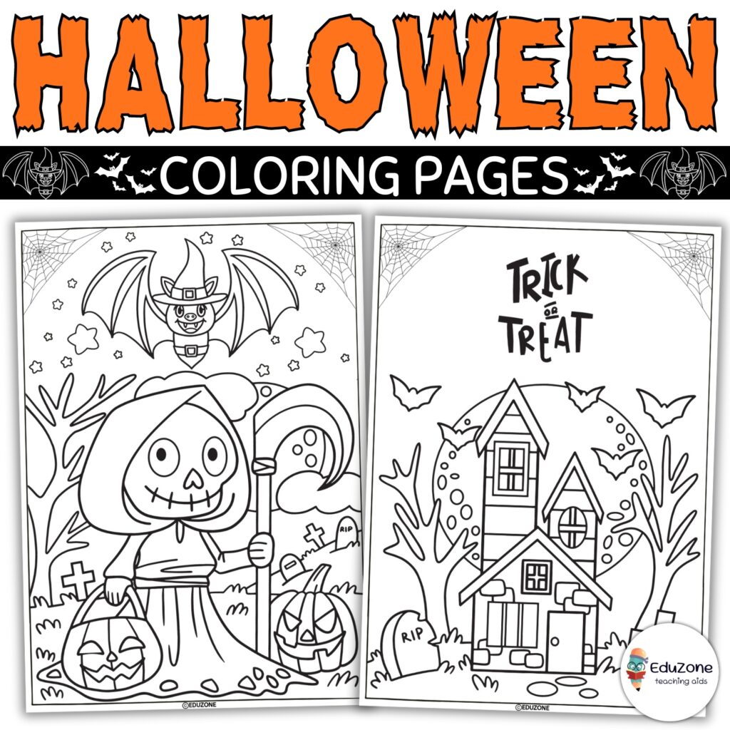 Spooktacular Halloween Coloring Pages for All Ages Unleash Your ...