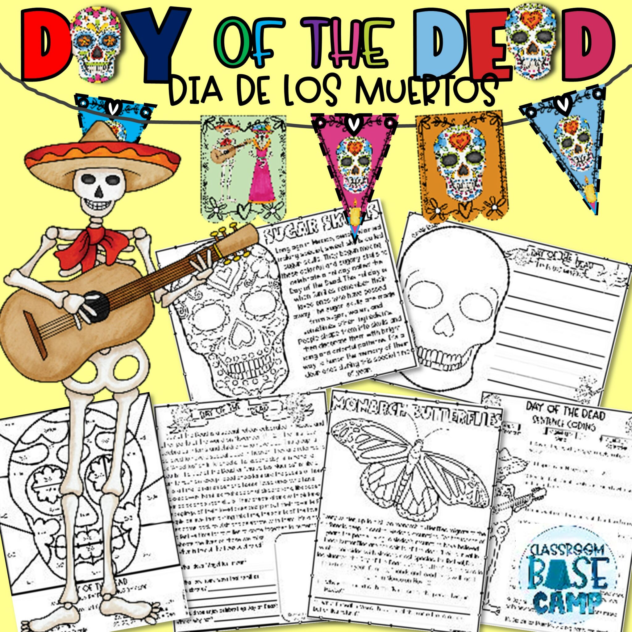 Day of the Dead - Dia De Los Muertos Activities and Bulletin Board ...