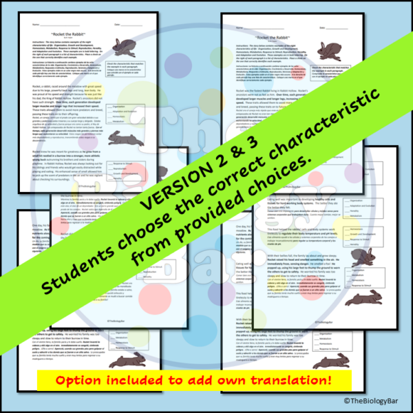 ESL Biology Characteristics of Life Reading Article | Made By Teachers