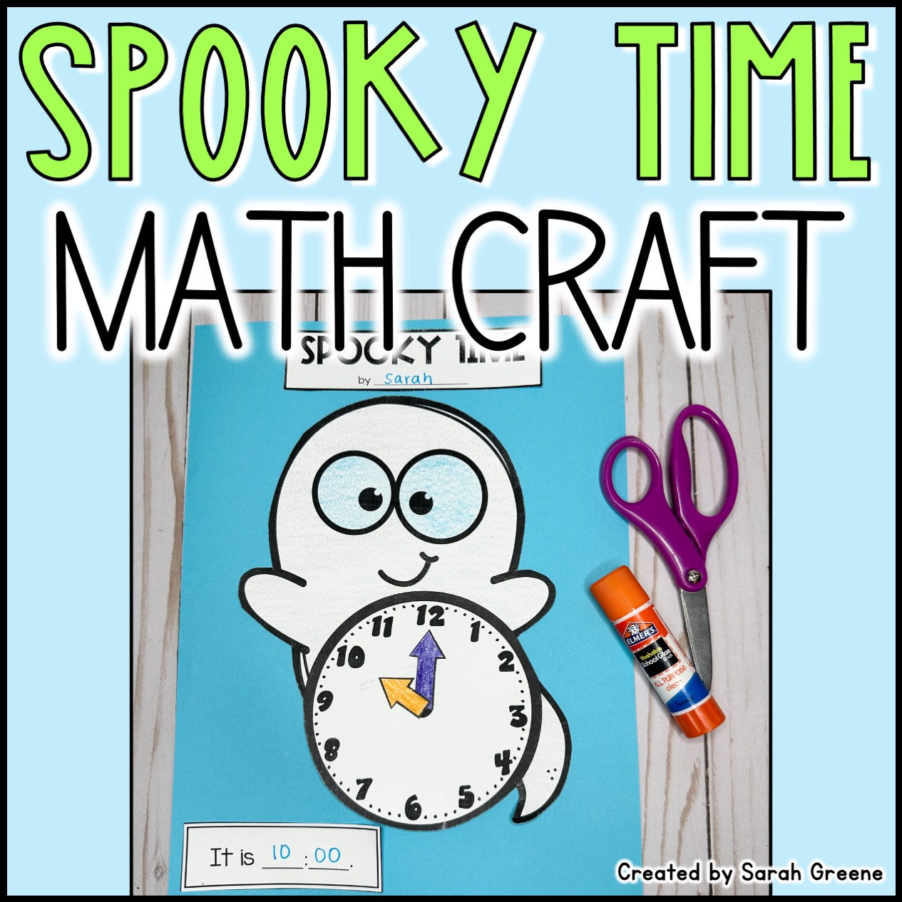 Telling Time Halloween Math Craft
