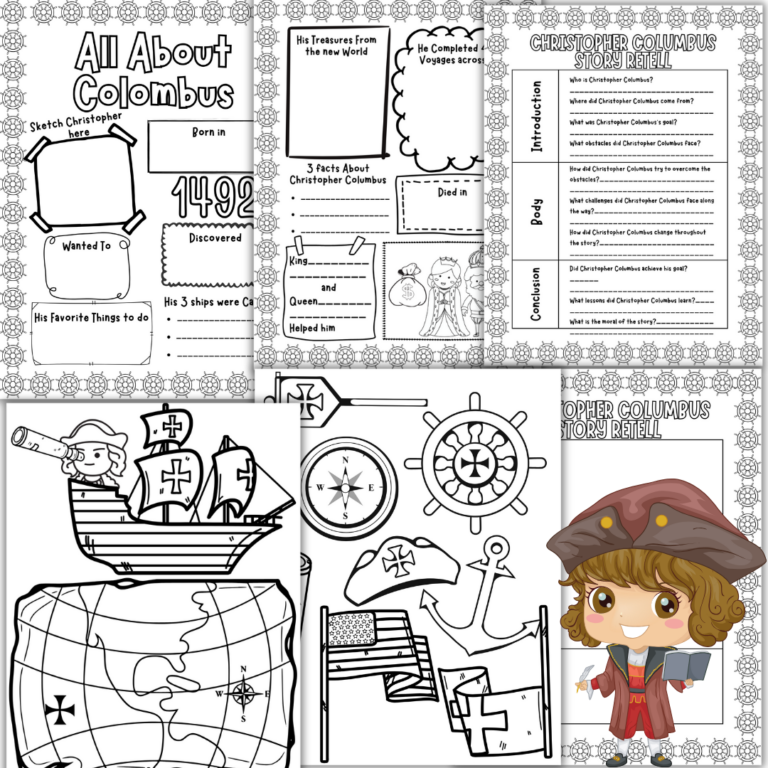 Columbus Day Craft and Writing | All About Christopher Columbus ...