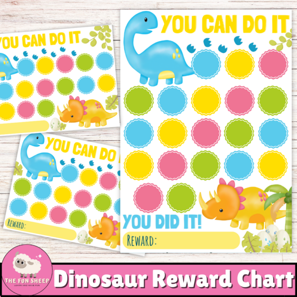 Dinosaur Reward Chart | Printable Behavior Chart Dinosaur Chore Chart ...