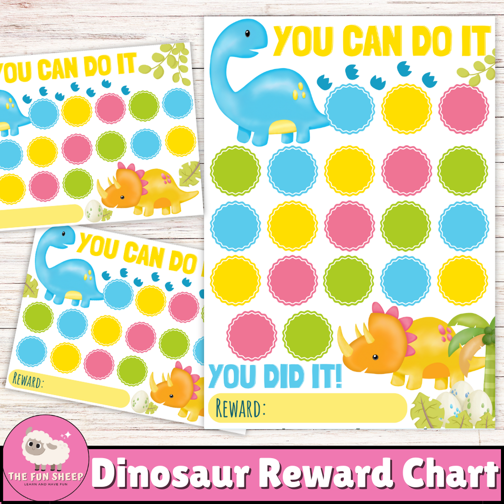 Dinosaur Reward Chart | Printable Behavior Chart Dinosaur Chore Chart