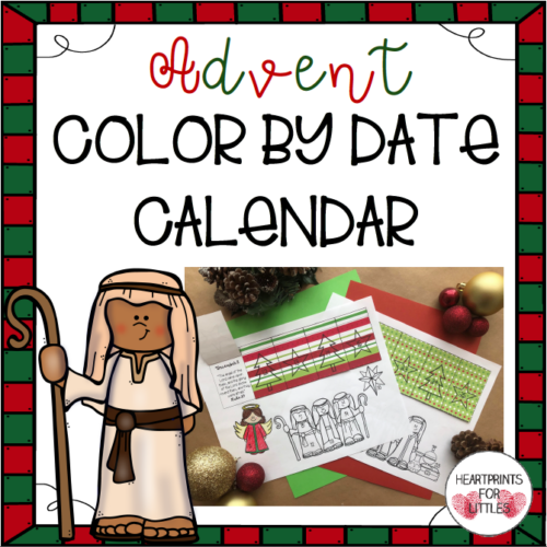 Advent Color by Date Calendar, Christmas Color By Number - Made By Teachers