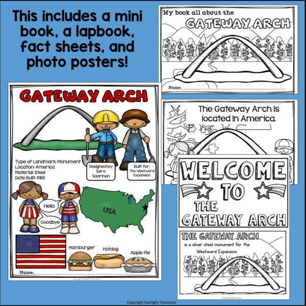 Gateway Arch Complete Unit for Early Learners - World Landmarks | Made ...
