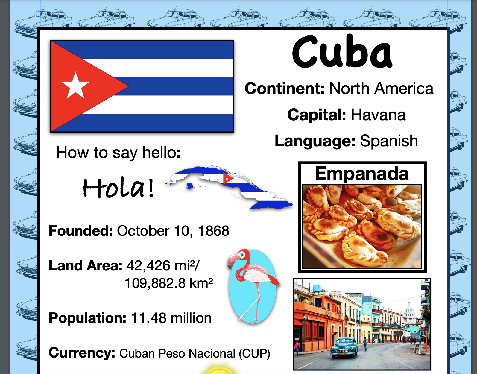 CUBA History & Geography, Travel The World Worksheet