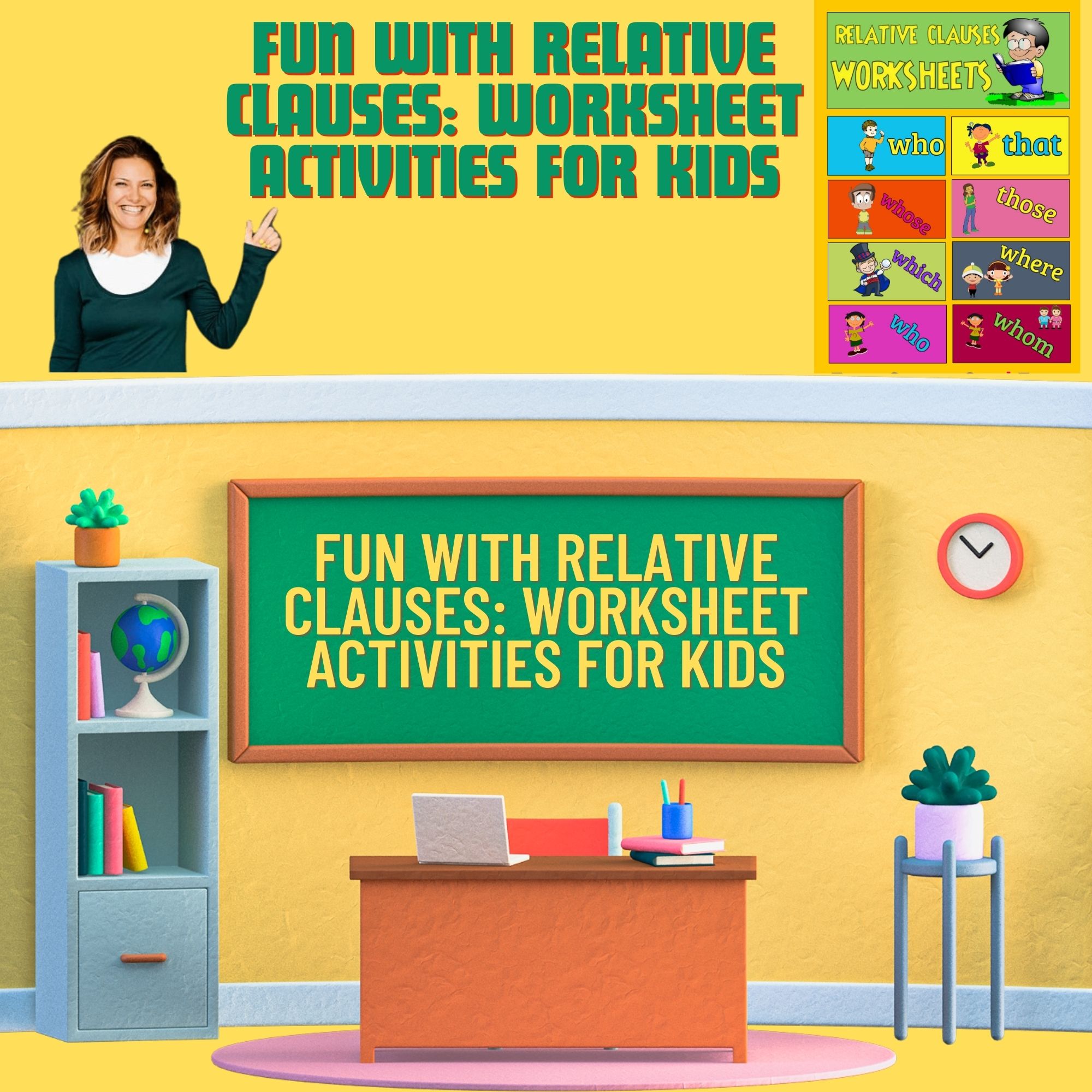 "Fun With Relative Clauses: Worksheet Activities for Kids"