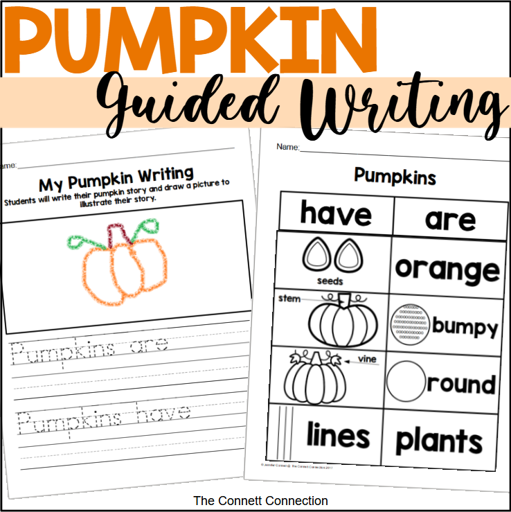 Pumpkin Guided Writing | A Nonfiction Writing Activity