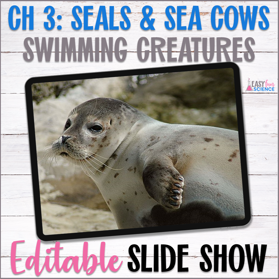 Apologia Zoology 2 Swimming Creatures Ch 3 Seals & Sea Cows Slideshow | EDITABLE