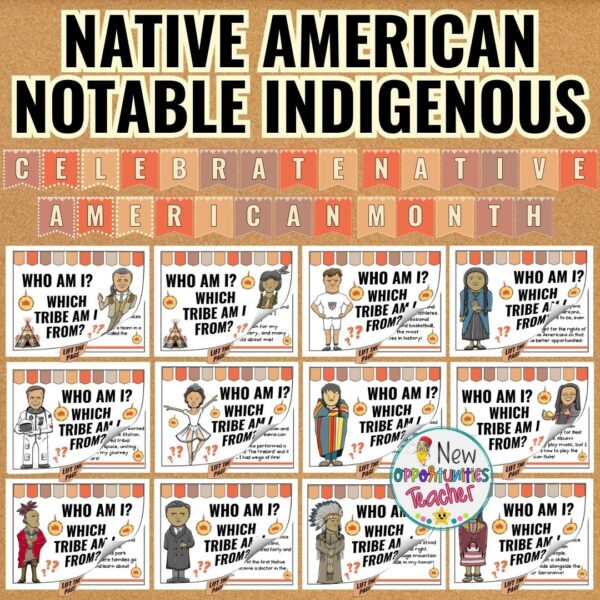 Native American Heritage Month Interactive Bulletin Board -30 Notable ...