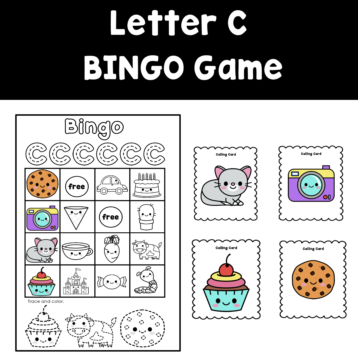 Letter C Sound Bingo