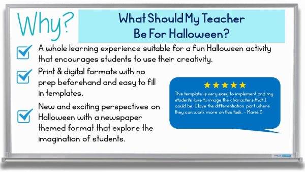 What Should My Teacher Be For Halloween Writing Activity - Print and ...