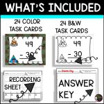 2 Digit Subtraction Without Regrouping Task Cards | Camping Theme ...