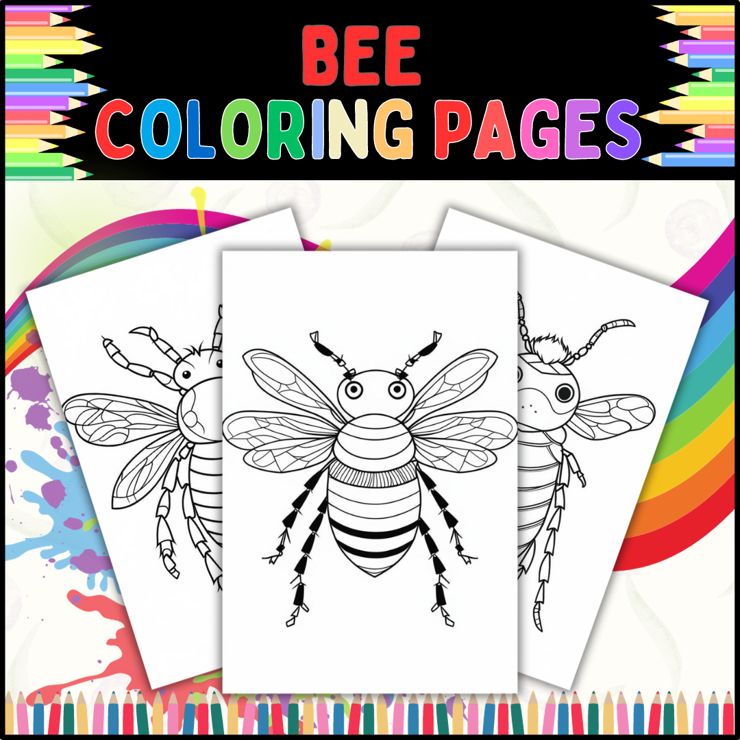 Bee Coloring Pages for Kids: A Fun and Creative Way to Celebrate World Bee Day!