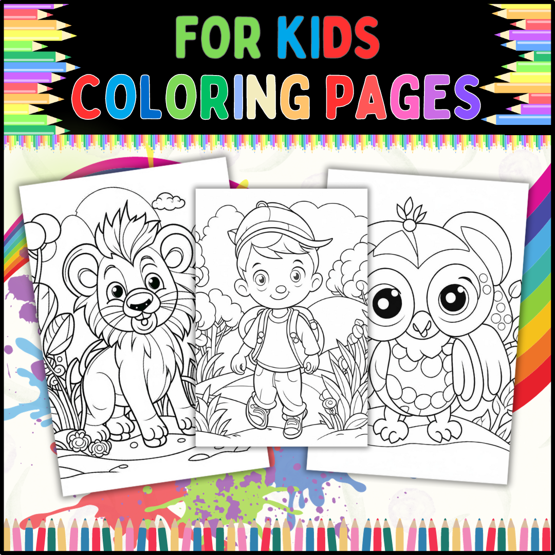Coloring Pages for Kids Ages 2-5: Activities for Toddlers and Preschoolers