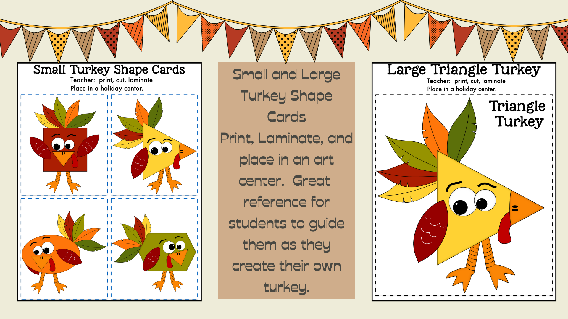 Thanksgiving Turkey Shapes Craft Activity - Made By Teachers