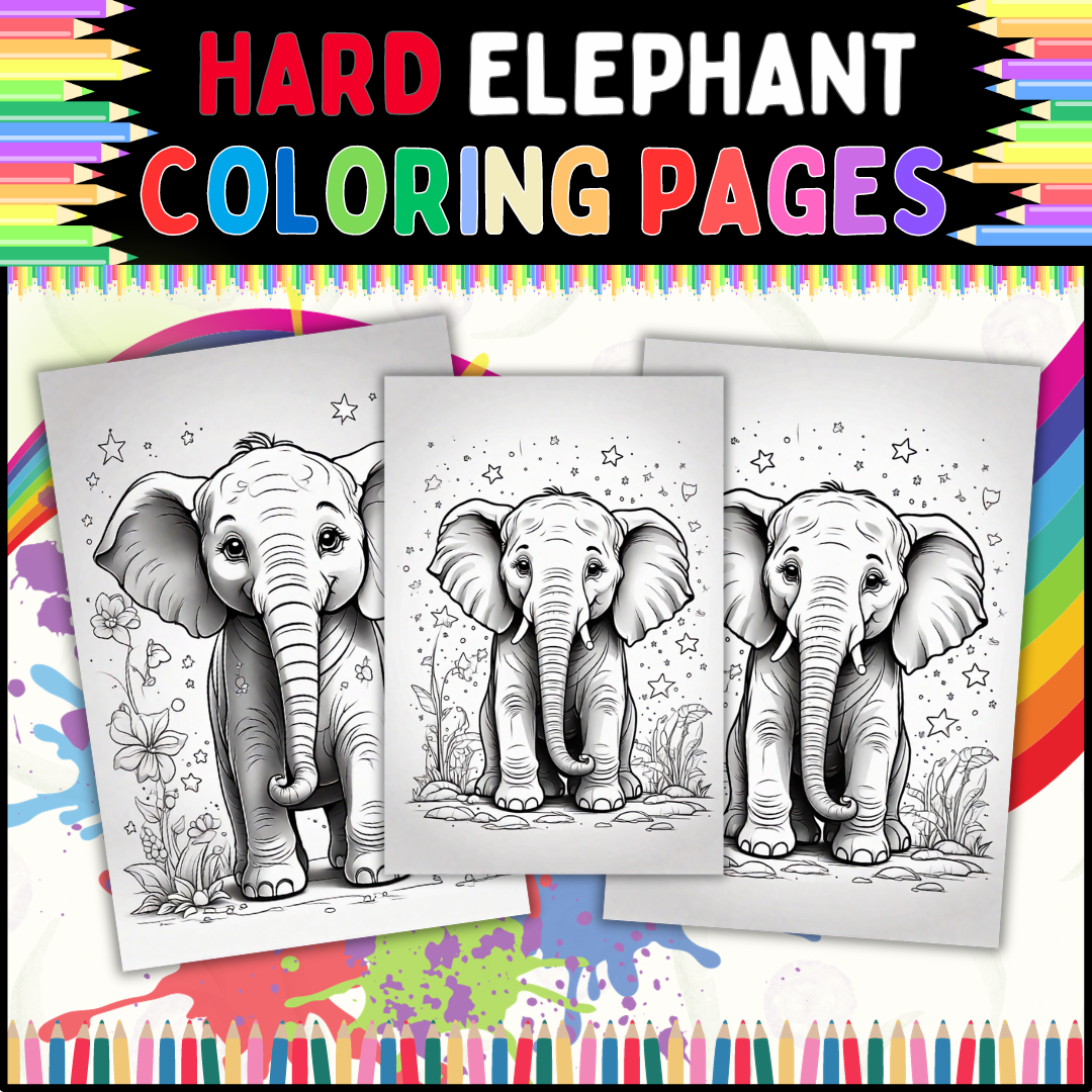 Elephant Coloring Pages: A Fun and Relaxing Activity for the Whole Family