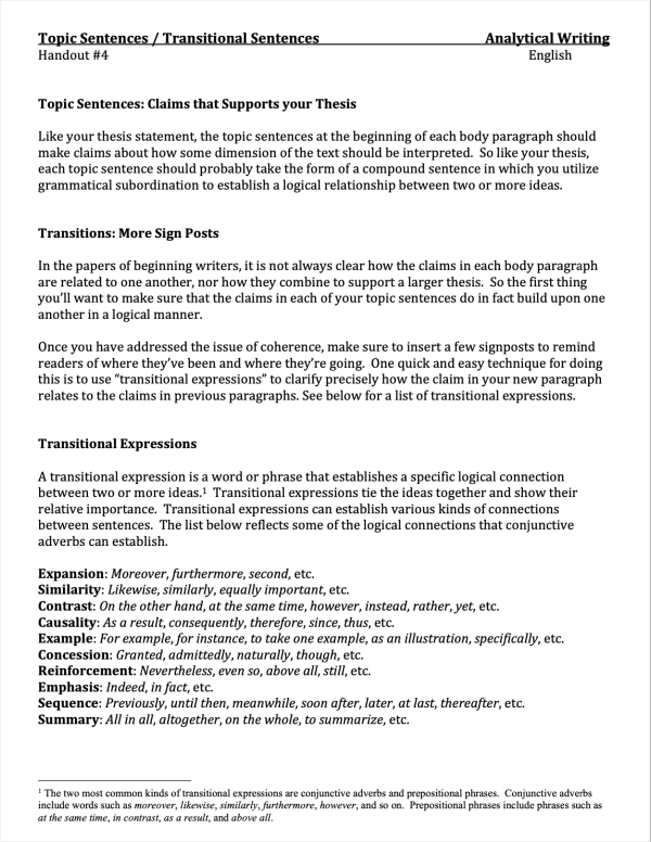 Writing Analytical Papers | How to Write Essays: Hook, Thesis, & Body ...